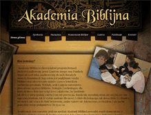 Tablet Screenshot of akademiabiblijna.pl